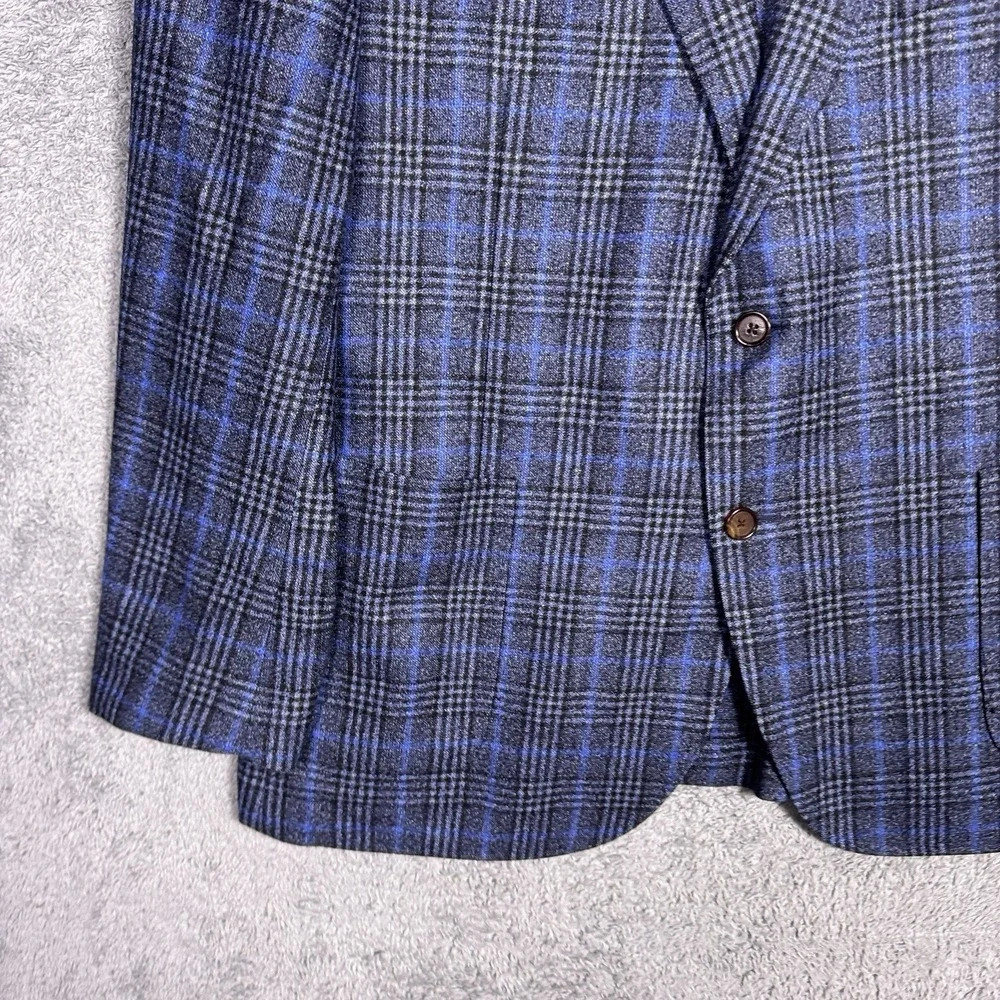 Byron Sport Coat Mens 48R Luca Di Marco Glen Unstructured Wool Luxe Kensington